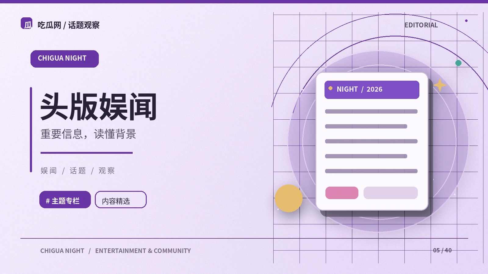 头版娱闻栏目图